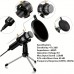Sealcat Microphones USB Microphone with Pop Filter and Tripod Stand, Cardioid Condenser PC Gaming Mic, Plug & Play, Uncharged, USB Type-B Connector, for Streaming, Podcasting, Vocal Recording, Compatible with Windows Laptop and Desktop