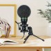 Cloud Ants Microphones High-Quality Wired Microphone for Live Streaming, Noise Reduction, and Video Conferencing - 3.5mm Plug, Ideal for Gaming & Karaoke, Black