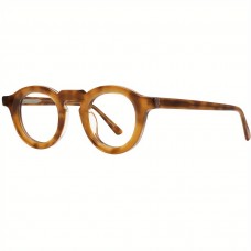 Koalacat Eyeglasses Vintage-Inspired Acetate Eyeglasses for Running - Comfortable Board Material, Metal-Free Frame, Retro Round Design, Autumn Warm Tones - Fashionable Decorative Glasses