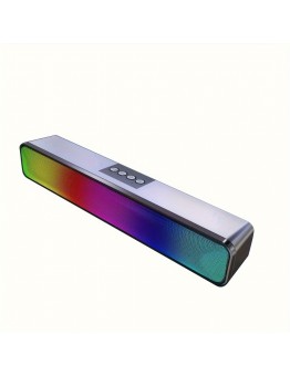 Squirrel cat Wireless speakers HiFi Stereo Wireless Bar Speaker with RGB Lights, USB Rechargeable Wireless Speakers for PCs, Desktop Audio System with Push Button Controls, Built-in Active Subwoofer for Home Office and Gaming, Fashion Wireless speaker