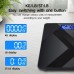 Light tree Scales Black Smart Home Scale with Large Display - High Precision, Weighs Up to 212.28 KG, Modern Geometric Design, Battery-Operated (AAA) - Ideal for Bathroom Decor & Function