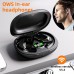 Sharkite Headphones Pair Aluminum Wireless Ear Hook 14.2mm BT 5.4 Long-Lasting Battery Sports Headphones with Condenser Mic, Semi-Open-Back, Lightweight, Volume Control, Type-C Charging, Compatible with Cellphones, Includes Charger