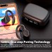 Holidaydeer Headphones 160Hrs Playtime with Charging Case Wireless Earbuds Headphones LED Diaplay eatproof Noise Canceling Over Earphone Christmas, Festival, New Year's Gift