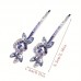 Ladyes Bobby pins Exquisite Rhinestone Crystal Bobby Pin Hair Clip - Non-Slip and Stylish Head Jewelry for Women 2pcs