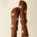 PRINCEGOOSE Socks 3 Pair Cartoon Deer Socks, Cute College Style Pleated Mid-Calf Socks