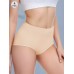 TOSDAYGOOSE underwear 4pcs Solid High Waist Briefs, Breathable Floral Embossed Intimates Panties, Elegant Comfy Stretchy Women's Lingerie & Underwear S SIZE