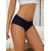 ANGLEGOOSE underwear 9pcs Solid Seamless Briefs, Simple Comfy Breathable Stretchy Intimates Panties, Women's Lingerie & Underwear M SIZE