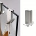 Power land Towel hooks of metal 4pcs Sleek Stainless Steel Towel Hooks for Bathroom - Easy Install, No-Drill, Over-the-Glass Design, Perfect for Contemporary Home Decor, Towel Holder for Bathroom