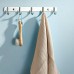 SUNDEER Towel Metal Wall Mounted 6-Pack Contemporary Stainless Steel Wall Hooks - Heavy-Duty, Rust-Resistant, Easy Install, Space-Saving Storage Rack for Kitchen, Bathroom, Closet Organization, Utility Hooks