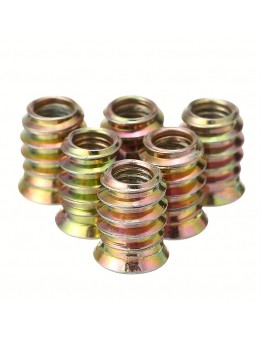 Suntree Metal hardware, namely, nuts 100pcs Plated Colored Zinc Hexagonal Nuts, Wood Insert Interface Screws Nuts