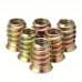 Suntree Metal hardware, namely, nuts 100pcs Plated Colored Zinc Hexagonal Nuts, Wood Insert Interface Screws Nuts