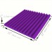 Intree Acoustic insulation panels 48pcs Black & Purple Acoustic 12"x12"x1" Wedge Panels - Sound Absorbing Wall Tiles for Studio Recording, Home Theater Decor