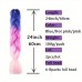 Shellife Braids 24-Inch Ombre Pink Jumbo Braiding Hair Extensions, 2pcs - Synthetic, Nature Look for Women 