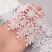 lucktrain Lace 4.57 meter of Wide Venice Floral Lace Trim for Sewing Crafts - in White