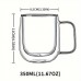 Corngoose Coffee cups12oz. Double-layer Insulated Glass Coffee Cup with Handle. Borosilicate Glass Coffee Cup. Transparent Double-layer Insulated Cup. Suitable for Coffee, Cappuccino, Latte, Tea, Hot and Cold Drinks. Very suitable for Easter 2pcs