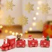 Futuregulf Stickers Golden Foil Snowflake Stickers Roll, Transparent PVC Self-Adhesive Decorative Seals for Christmas, Holiday Home Decor, Window Clings, Notebook, Phone Case 100pcs 