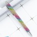 Blackowl Pens Retractable Pens, Medium Point, Metal Body, Round Shape, with Rhinestone Decor, for Ages 14+ 2pcs 