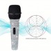 Music beaver Microphones Dynamic Metal Handheld Microphone - Rhinestone Decorated, 16.4 Ft XLR Cable, Ideal for Singing, Eid Al-Adha Mubarak Gift
