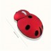 Futurecloud Computer mouse Dual Mode Wireless Cute Ladybug Design Mouse - Optical Plastic Office Laptop, Desktop, and Tablet Mouse with No Battery Included