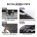 Okday Automotive windshield shade screens 1pc Owl Eyes Car Sun Shade For Front Windshield Sunshades With 4 Free Suction Cups Foldable Protector Blocks Uv Rays Sun Visor Keep Your Vehicle Cool