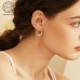 Hotcity Earrings A Pair Of Stud Earrings for Women, Golden Beads Spiral Stud Earrings, Luxurious and Beautiful, Creating Unique Style, 925 Silver Hypoallergenic, 14K Golden Plated, Holiday Gift, Style, Girlfriend, Good Friend, Beautiful Gift Box