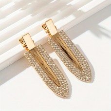 Jellycity Bobby pins Elegant 5pcs Rhinestone Non-Slip Hair Clips, Suitable For Festival, Daily And Party Use for Women and Girls, Hairpin, Casual