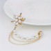 Giftoday Brooches for clothing A Fashionable And Elegant Snowflake Chain Brooch Coat Sweater for Women'S Daily Party Banquet Birthday Gift