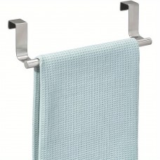 Wishoney Towel racks tainless Steel Over-the-Door Towel Rack, Wall-Mounted Kitchen and Bathroom Cabinet Towel Hooks, Towel Racks