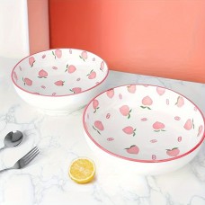 Jellytiger Bowls Multi-Colored, for Cereal, Soup, Salad - Tableware Tall Design for Home, Kitchen, and Restaurant Use 2pcs 