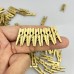 Babyclaw Clothes pins 60pcs of 0.98-Inch Golden Mini Wooden Clothespins, Versatile for Hanging Photos, Scrapbooking, And Memo Cards, Clothes Pins