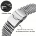 Skykey Watch straps Stainless Steel Mesh Watch Band for SEIKO 22mm, Fit with Secure Folding Clasp, Casual Style, Durable Replacement Strap Accessory