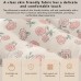 Shelldear Pillows Elegant Rose Print Memory Foam Pillow - Soft, Cozy Neck Support for All Seasons, Beige Floral Design with Zipper Closure, Machine Washable 2PCS