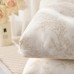 Roomango Pillow Elegant Floral Knitted Pillow - Ergonomic Cervical Support, Machine Washable, Perfect for Side & Back Sleepers, Comfortable Polyester Blend 2pcs