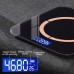 Cloud Pomelo Scales Sleek Black & Rose Golden Digital Body Scale with Tempered Glass - Battery-Powered, Modern Square Design for Home Health Monitoring, No Batteries Included