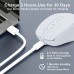 Futureagle Computer mouse Ultra-Thin Wireless Mouse, Dual-Mode 2.4G/5.2G, Optical Silent Portable Gaming Mouse with Type-C Charging, Rechargeable Battery, Compatible with Windows 10, MacOS, Android 5.0+ - Plastic, Crystal Embellished, No Charger Included