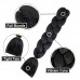 Ladyes Braids 5-Pack 60.96 cm Black Braiding Hair, High Temperature Resistant Synthetic Jumbo Bohemian Crochet Hair Extensions, Soft Yaki Texture, Unisex-Adult Hairpiece for Women
