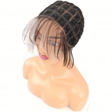 Parkelf Wig caps Soft & Breathable Full Lace Crochet Wig Cap for Women - Square Pattern, Easy-to-Wear Braided Design with Natural Hairline, Versatile Styling Options