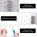 SUNDEER Wire1 Roll - 160m x 0.5mm Flexible 304 Stainless Steel Beading Wire, Tiger Tail Single Strand - Ideal for Jewelry Making & Crafts, Corrosion-Resistant, Easy to Use, Bead Threading|Coiled Wire Design