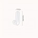 TOPRINCE Towel Metal Wall Mounted 3pcs Acrylic Transparent Hooks - Easy Install, No-Drill Adhesive Wall Hangers for Dorms & Home Decor
