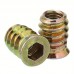 Suntree Metal hardware, namely, nuts 100pcs Plated Colored Zinc Hexagonal Nuts, Wood Insert Interface Screws Nuts