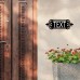 Dayland Metal house numbers Personalized Metal Address Sign - Custom House Number & Street Plaque, Perfect for Outdoor Decor, Housewarming Gift, 25.07x8.92 cm