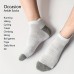 Shellgirl Socks 12 Pairs of High-Quality Men's Cotton Mesh Ankle Sports Socks for Business Dresses, Soft and Breathable, Summer Fitness Men's Socks