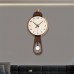 Biasea Clocks Fantasy Themed Acrylic Wall Clock, Silent Quartz Movement, Irregular Shape with Arched Crown, Mirror Finish, Digital Display, Auto-Off Chime, with 2 AA Batteries (Not Included) for Living Room, Kitchen, Home, Bathroom, Bedroom Decor