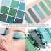 Lucky Oriental Eye-shadow 9-Color Green Avocado Vibrant Eyeshadow Palette, Highly Pigmented Matte And Shimmer Eyeshadows, Long-Lasting Waterproof And Blendable, Emerald Bright Eyeshadow Palette.