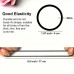 Smileland Hair ties Solid Color Elastic Hair Ties - Non Slip Ponytail Holders for Trendy Hair Styling - Daily Use - Simple and Stylish 80pcs
