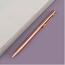Eggdeer Pens 3-Pack Elegant Metal Ballpoint Pens, Retractable Medium Point, Round Body, Business and Student Stationery - Silver, Rose Golden, Golden