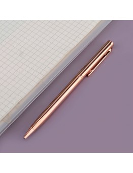 Eggdeer Pens 3-Pack Elegant Metal Ballpoint Pens, Retractable Medium Point, Round Body, Business and Student Stationery - Silver, Rose Golden, Golden