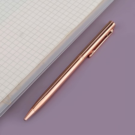 Eggdeer Pens 3-Pack Elegant Metal Ballpoint Pens, Retractable Medium Point, Round Body, Business and Student Stationery - Silver, Rose Golden, Golden