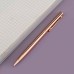 Eggdeer Pens 3-Pack Elegant Metal Ballpoint Pens, Retractable Medium Point, Round Body, Business and Student Stationery - Silver, Rose Golden, Golden