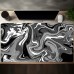 Eggeagle Desk mats Extra-Large Twisted Grey Gaming Mouse Pad - Thick Non-Slip Waterproof Rubber Desk Mat with Precision Edging for Gamers and Office Use, Oblong Non-Slip Material Mousepad with Thermal Insulation Features 30*80